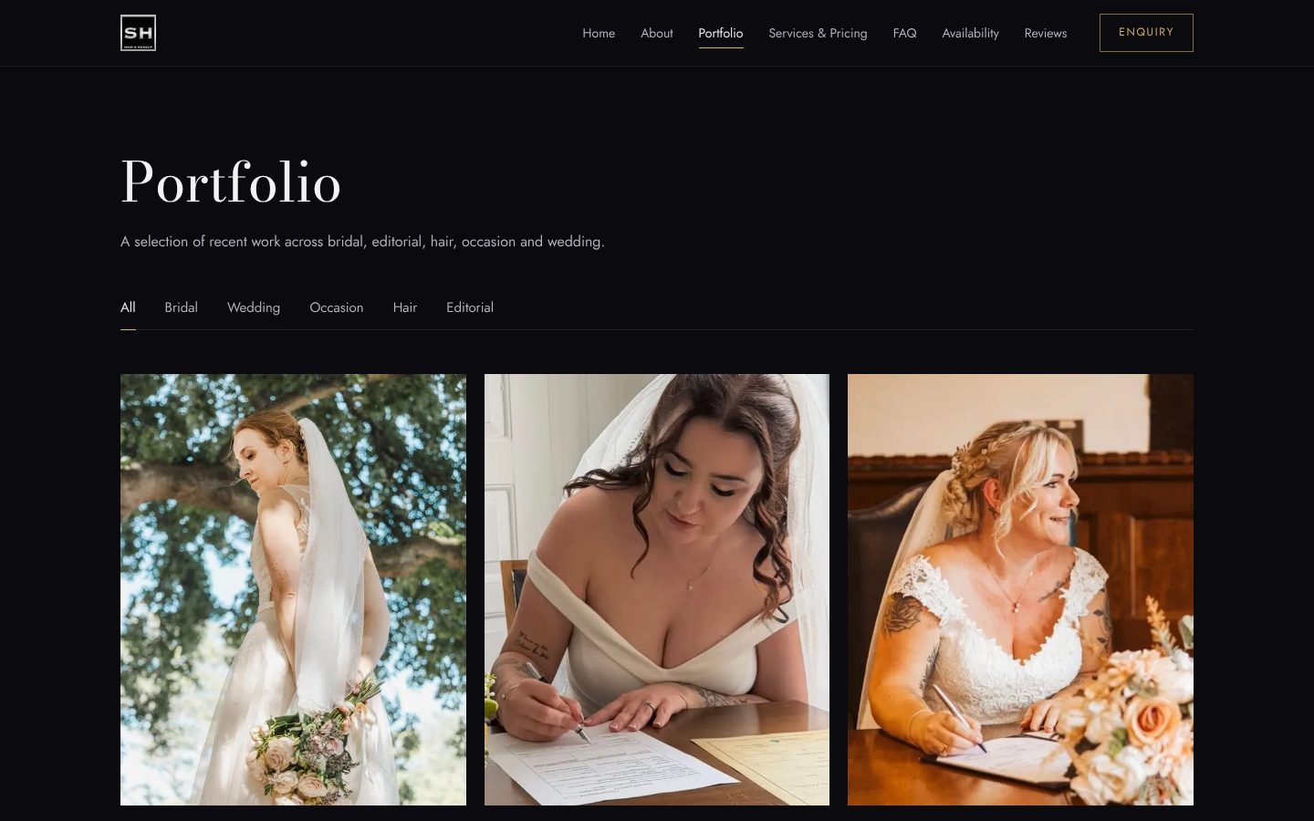 Samantha Hall Hair & Makeup: Portfolio