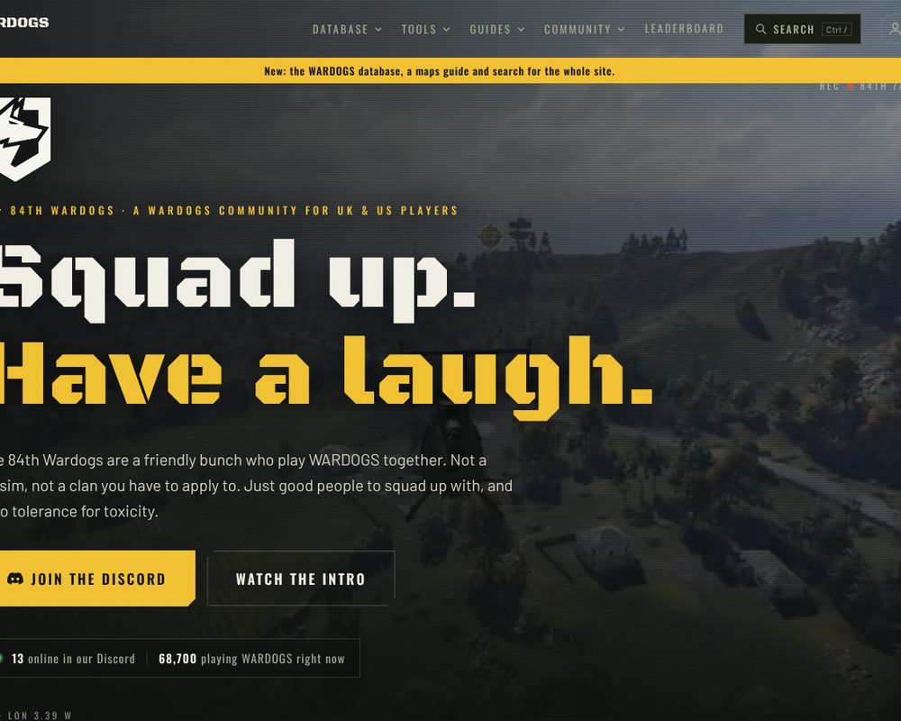 84th Wardogs Community website