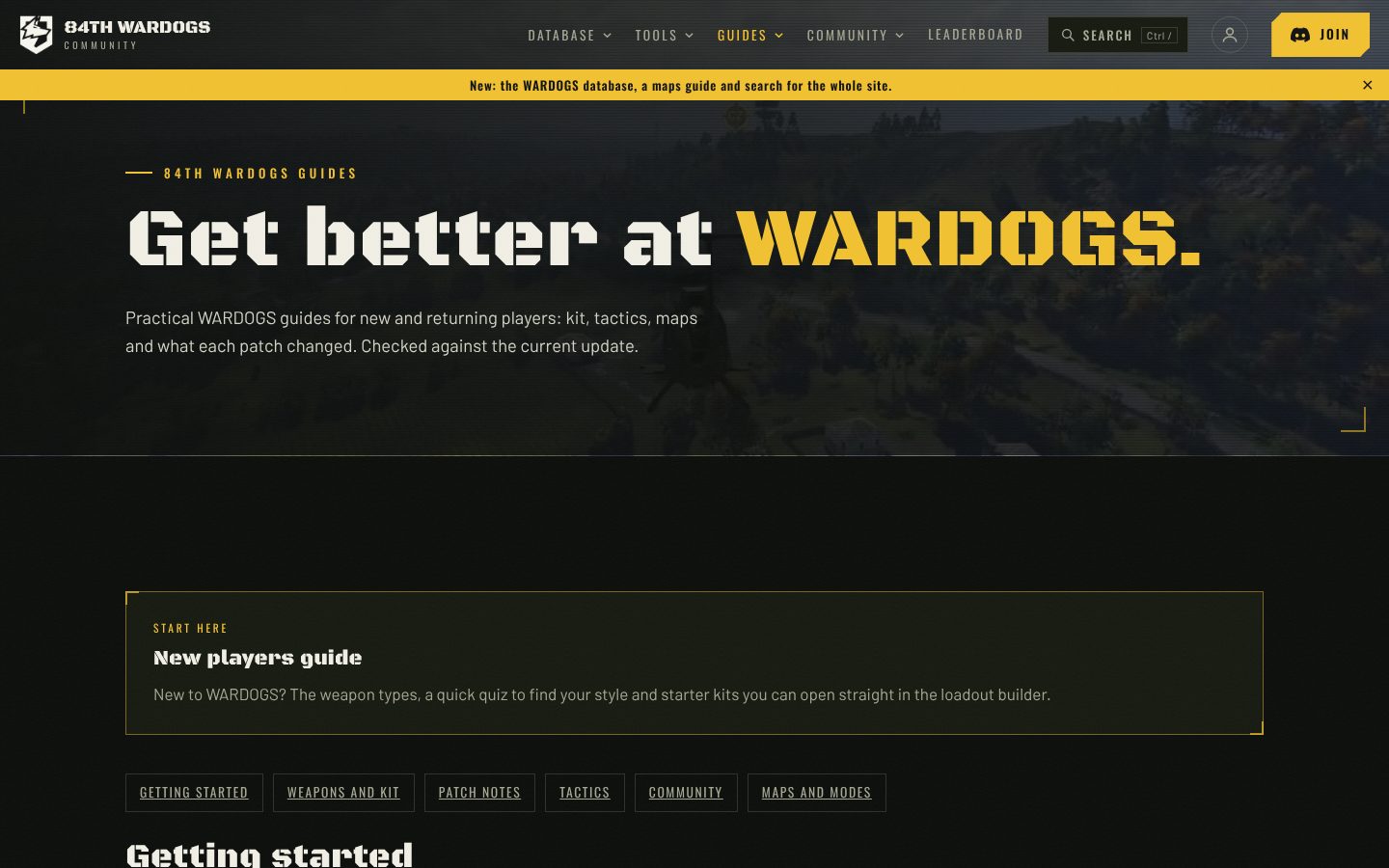 84th Wardogs Community: Guides